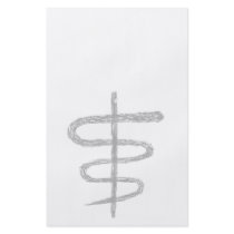 Ophiuchus. Zodiac Sign in Grey. Flyer