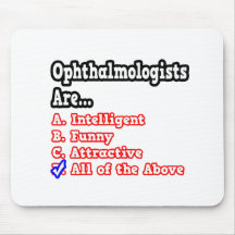 Ophthalmologist Quiz...Joke Mouse Mats
