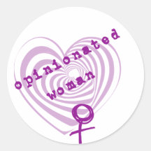 Opinionated Woman Sticker
