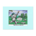 OPossums Playing Dead Cartoon Funny Postcards
