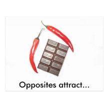 Opposites attract... post cards