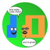 Opposites Attract Stickers