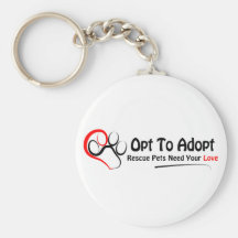 Opt To Adopt Key Chain