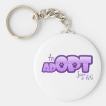 Opt To Adopt Keychain