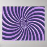 Optical Art Spiral Curves Triangle 06 posters