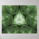 Optical Art Tunnel Through the Spheres Raytrace posters