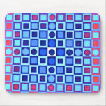 OPTICAL ILLUSION BLUE Mousepad
