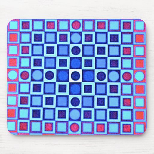 OPTICAL ILLUSION BLUE Mousepad