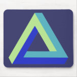Optical illusion: penrose triangle mousepads