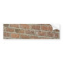 Optical Illusion Red brick wall Bumper Stickers