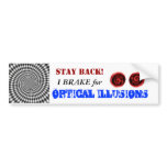 Optical Illusions bumper stickers