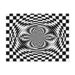 Optical illusions postcards
