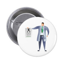 Optician Pinback Button