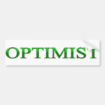 optimist bumper stickers