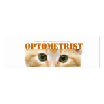 Optometrist Business card with cats eyes