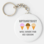 Optometrist ... Will Work For Ice Cream Key Chain