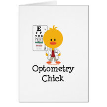 Optometry Chick Greeting Card