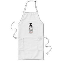 Optometry Eye Chart Illustration Aprons