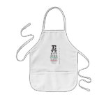 Optometry Eye Chart Illustration Aprons