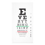 Optometry Eye Chart Illustration Photo Card Template