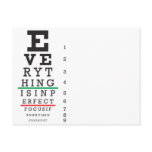 Optometry Eye Chart Illustration Postcard