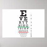 Optometry Eye Chart Illustration posters