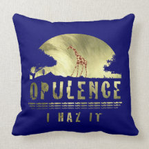 Opulence I haz it pillow
