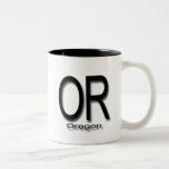OR Oregon black Mug