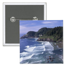 OR, Oregon Coast, Heceta Head Lighthouse, on Button