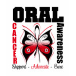 Oral Cancer Awareness Butterfly t-shirts