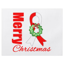Oral Cancer Awareness Merry Christmas Ribbon Full Colour Flyer