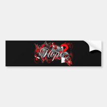 Oral Cancer Hope Garden Ribbon Bumper Sticker