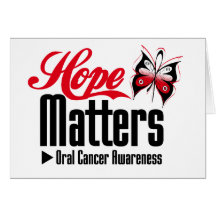 Oral Cancer HOPE MATTERS Greeting Card