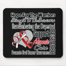 Oral Cancer Hope Tribute Collage Mousepad