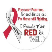Oral Cancer I Proudly Wear Red and White 1