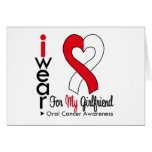 Oral Cancer I Wear Ribbon For My Girlfriend Card
