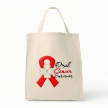 Oral Cancer Survivor Flower Ribbon Bags