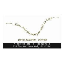 Oral Care Dentist Humour Business Card
