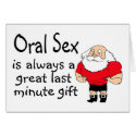 Oral Sex Is Always A Great Last Minute Gift cards