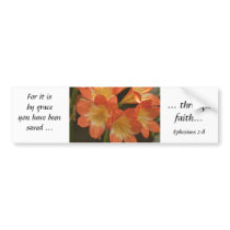 Orange Amaryllis Bumper Stickers