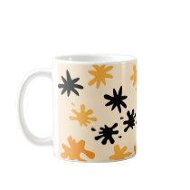 Orange And Black Splat Attack Mug