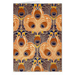 Orange and Blue Vintage Greeting Cards