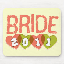 Orange and Green Bride 2011 mousepads