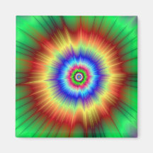 Orange and Green Color Explosion Magnet