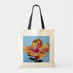 Orange and pink flower, hybrid hibiscus  flowers bags