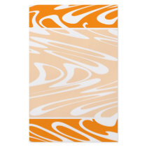 Orange and White Retro Pattern. Flyers