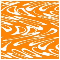 Orange and White Retro Pattern. Acrylic Cut Outs