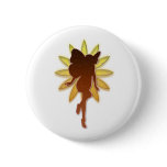 Orange and Yellow Flower Fairy Silouette buttons