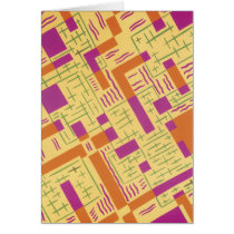 Orange Angles Greeting Card