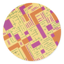 Orange Angles Sticker